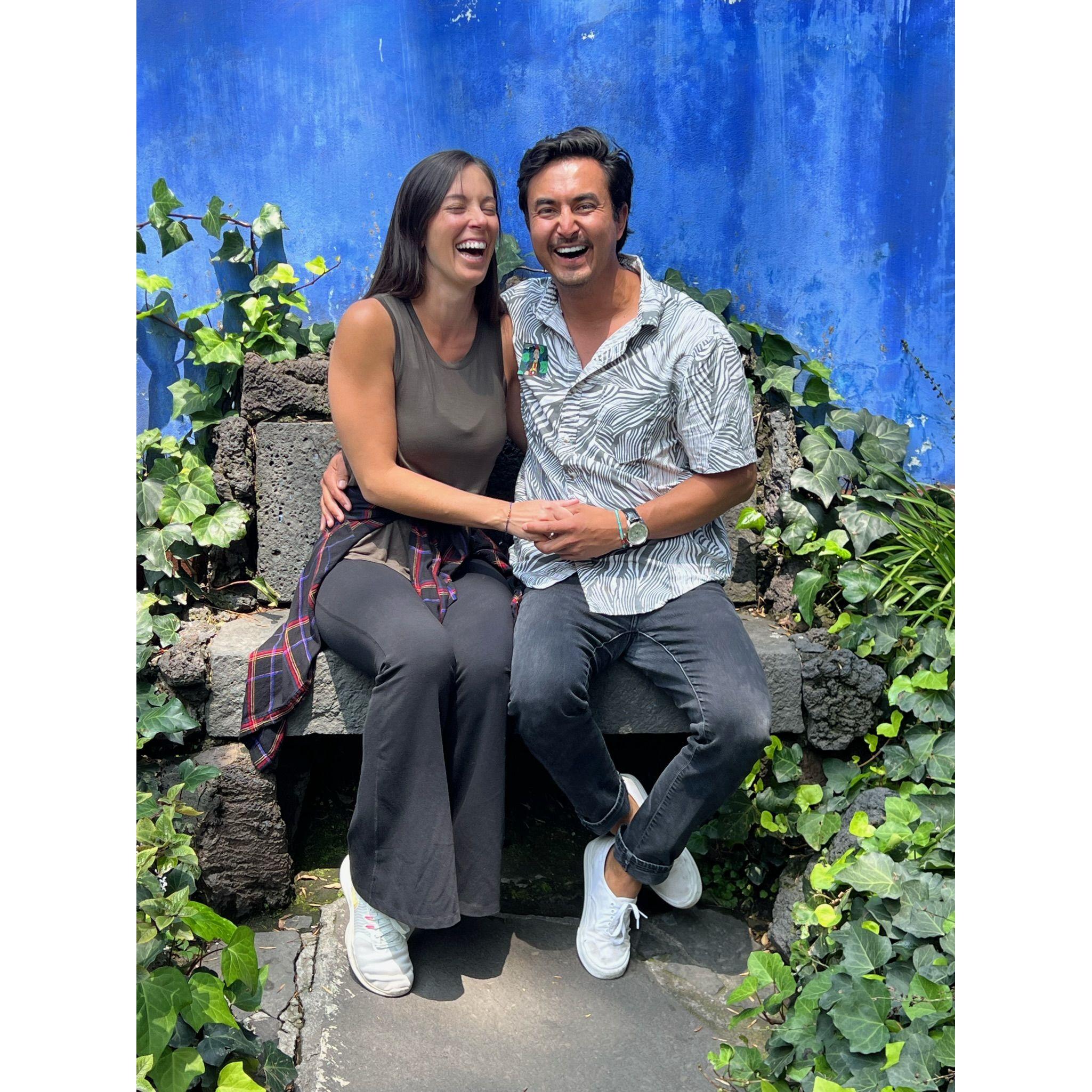 Enjoying Frida Kahlo’s house in Mexico City