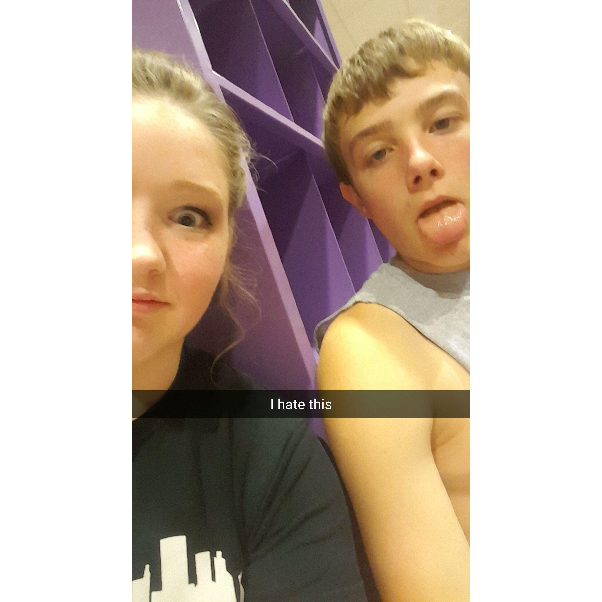 At after prom, from our first prom together sophomore year.