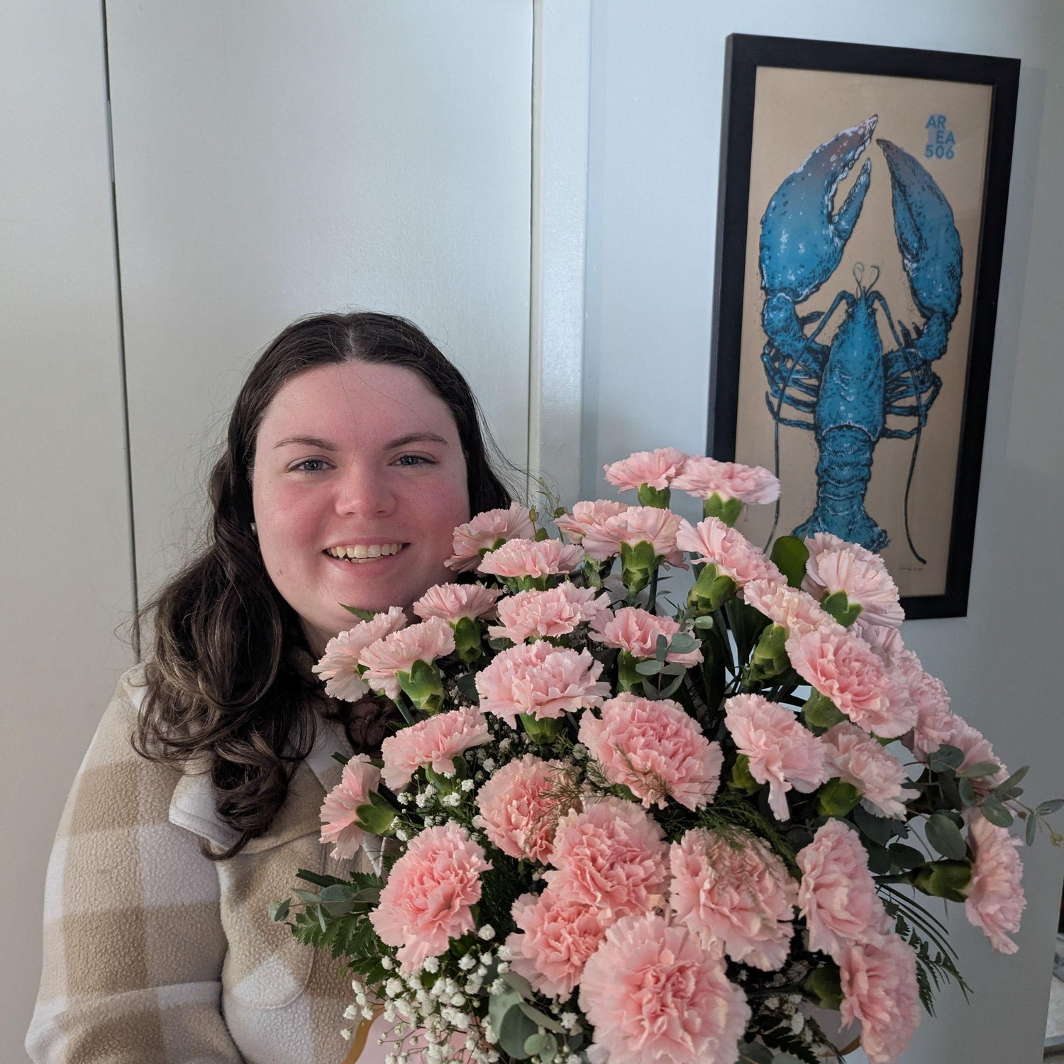 A pink carnation for every month we have been together