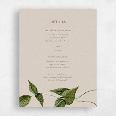 Beige Summer Wedding Enclosure - Marlette