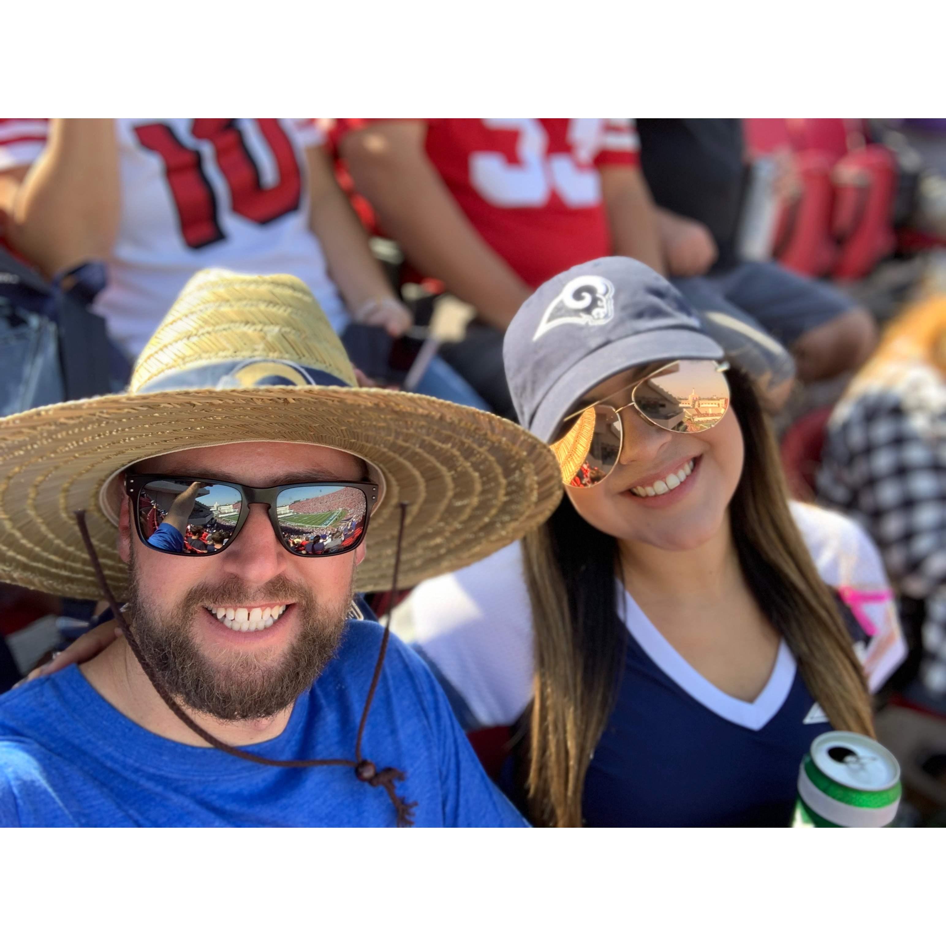 Rams game, go Rams!