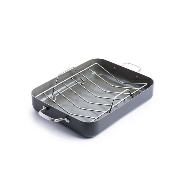 GreenPan Chatham Hard Anodized Healthy Ceramic 13.25" Nonstick Roasting Pan
