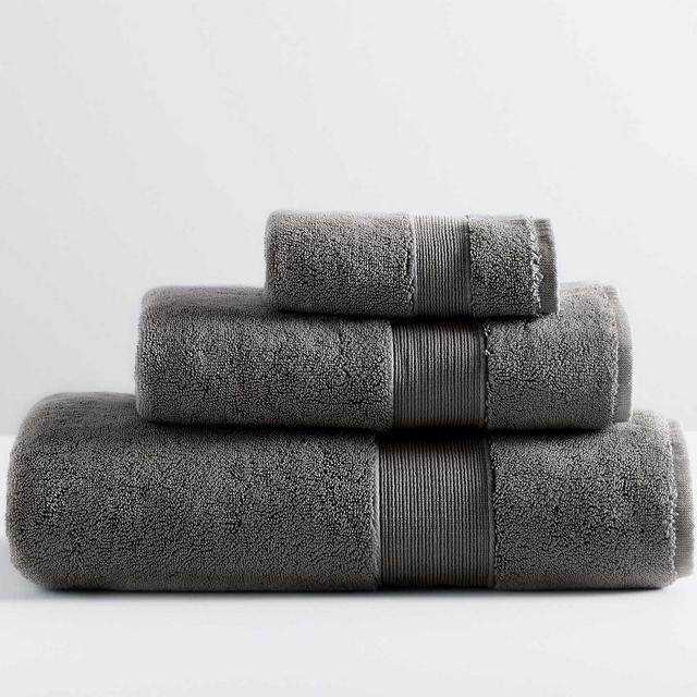 Ebony Classic Organic Washcloth Hand and Bath Towel, Set of 3