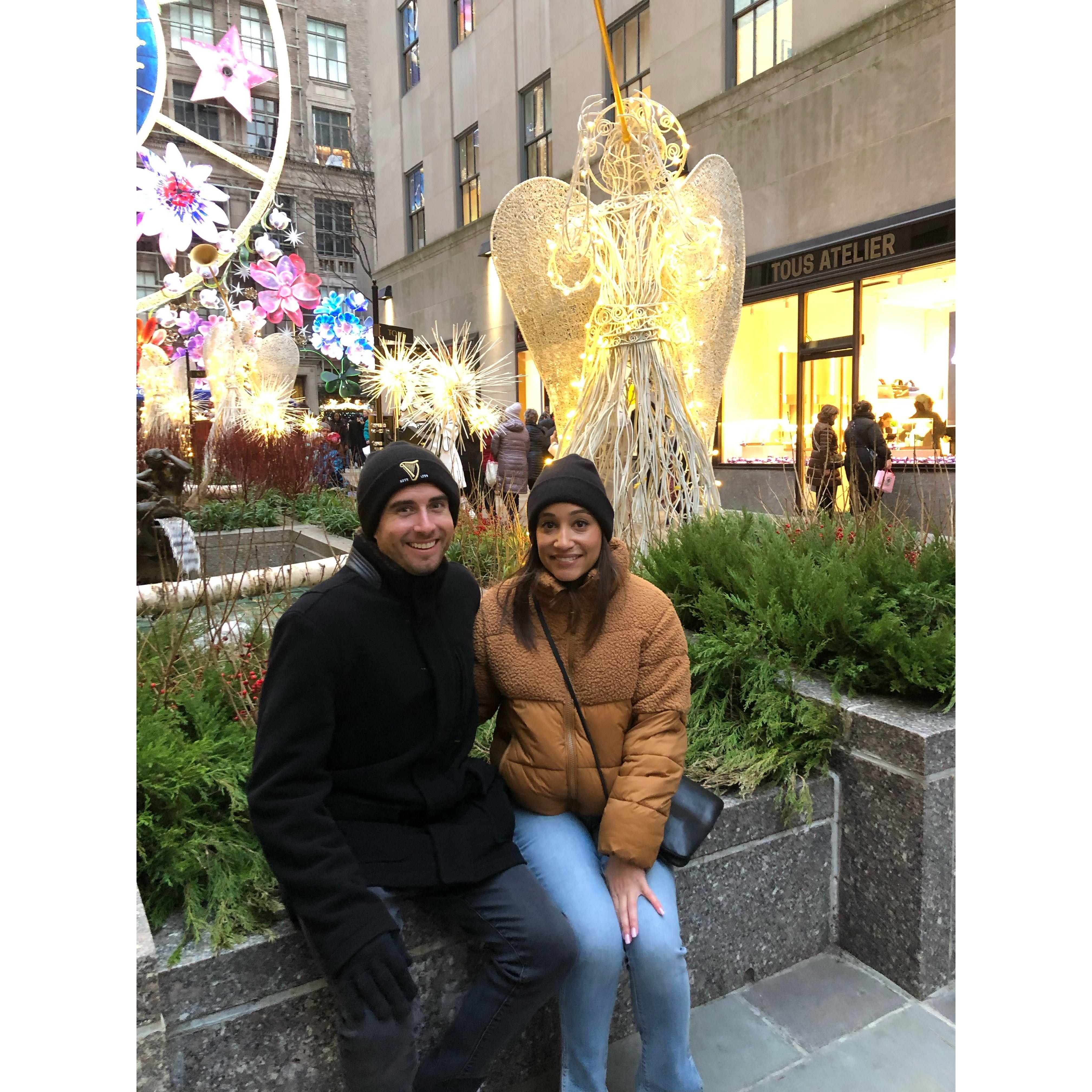 Visiting NYC so Nolan could meet Jess' family and friends