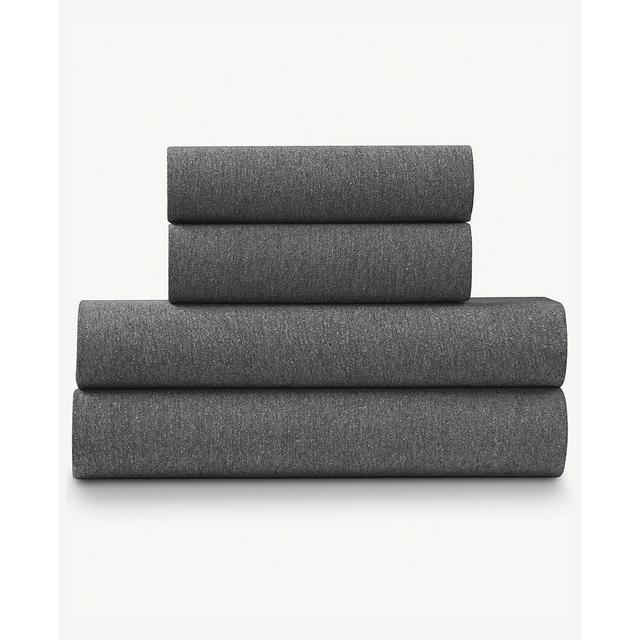 Ella Jayne Soft Heather Jersey Knit 4-Piece Sheet Set - King