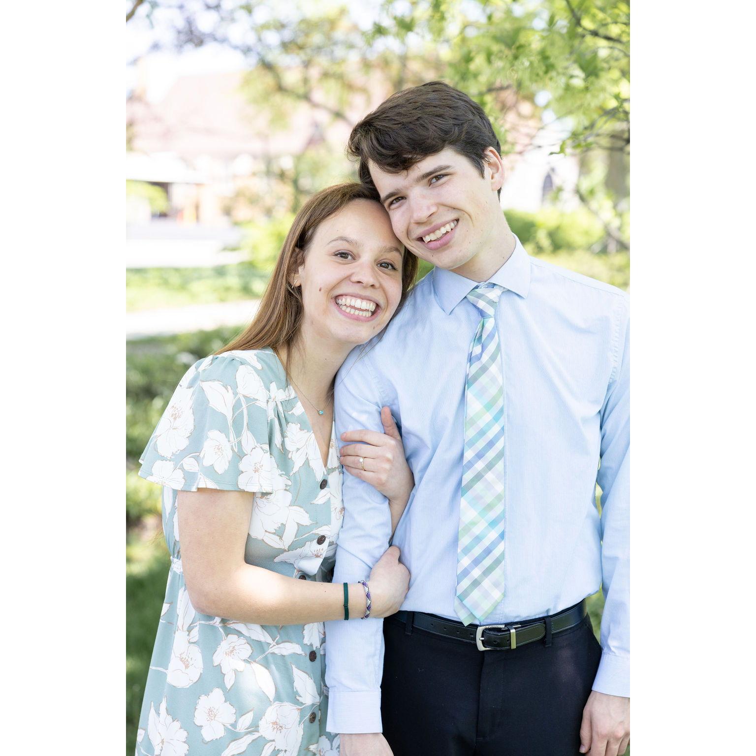 Our friend Meg Wolfe took these photos of us when we were engaged! She has been dubbed the "official photographer of our relationship" as she snapped many of us during our RA year!