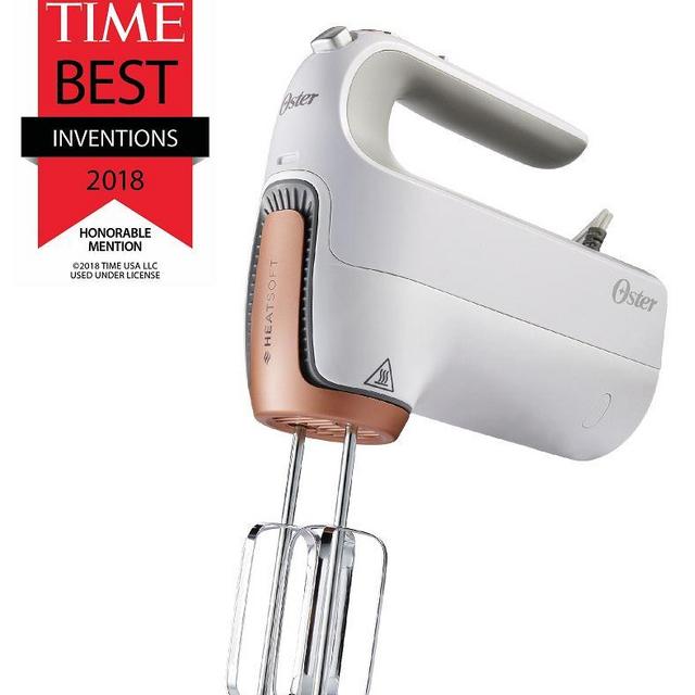 Oster 270-Watt Hand Mixer with HEATSOFT Technology, White