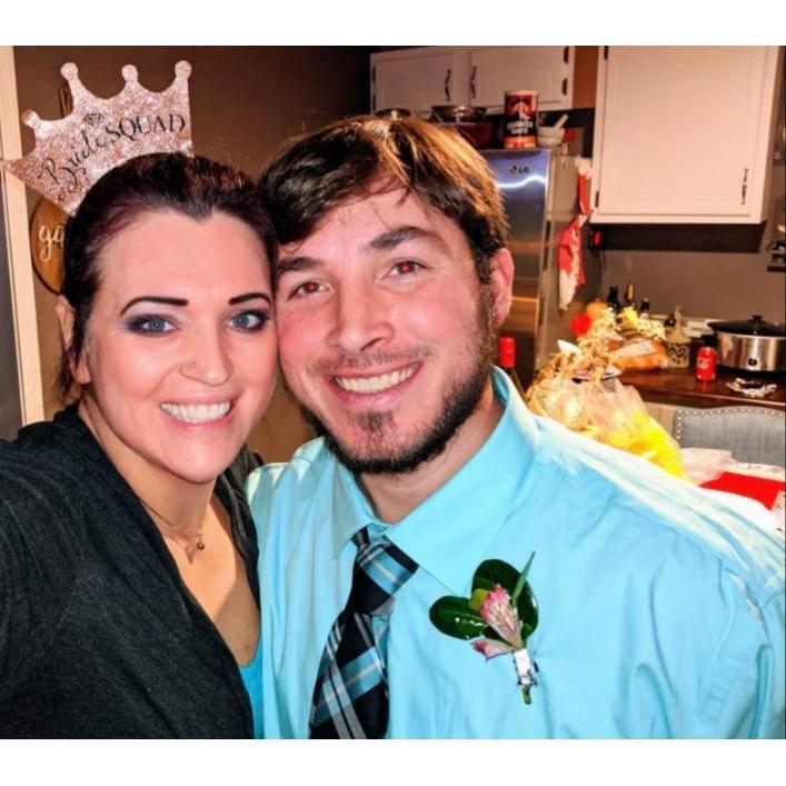 The groom and his new sister-in-law:)