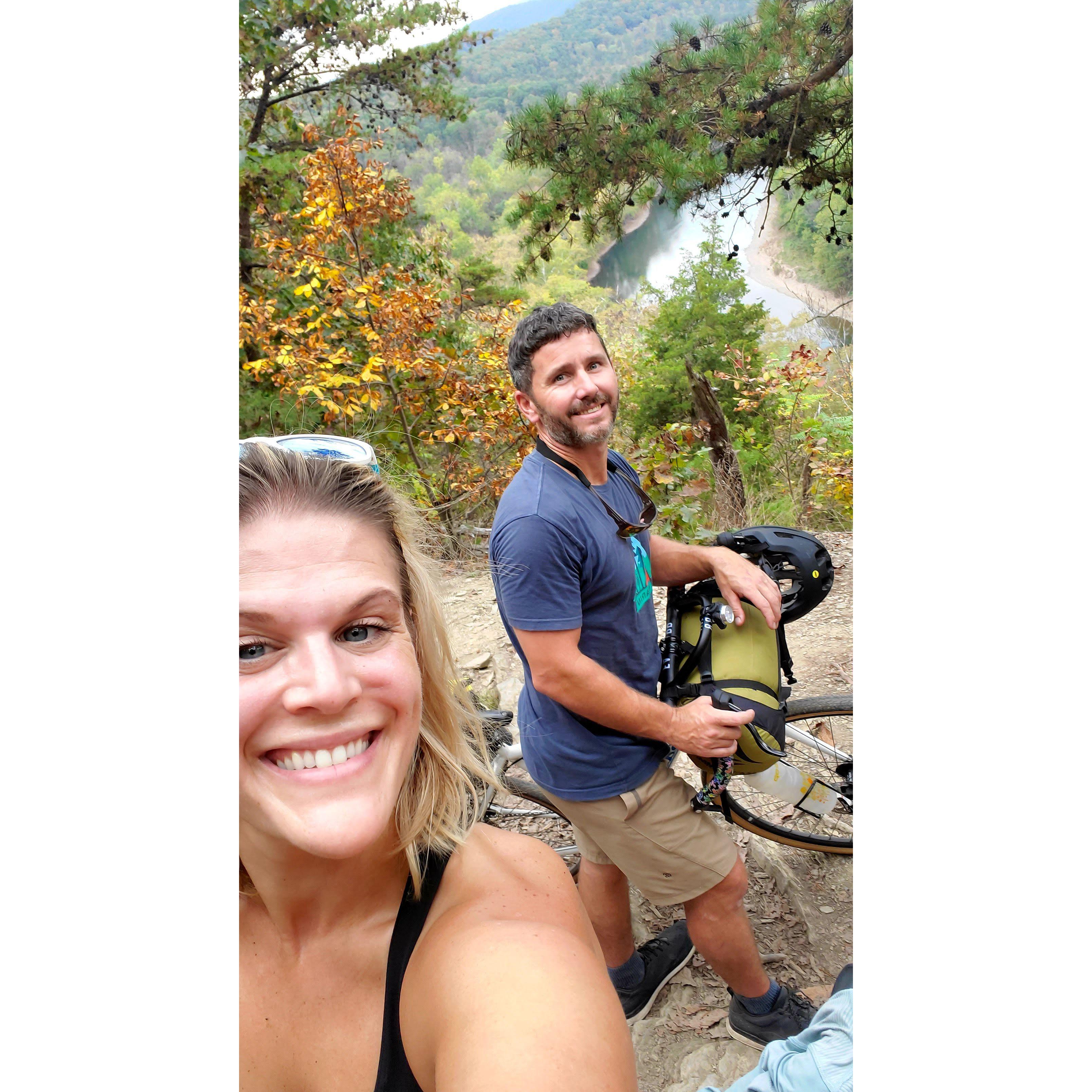 Hiked our Bikes