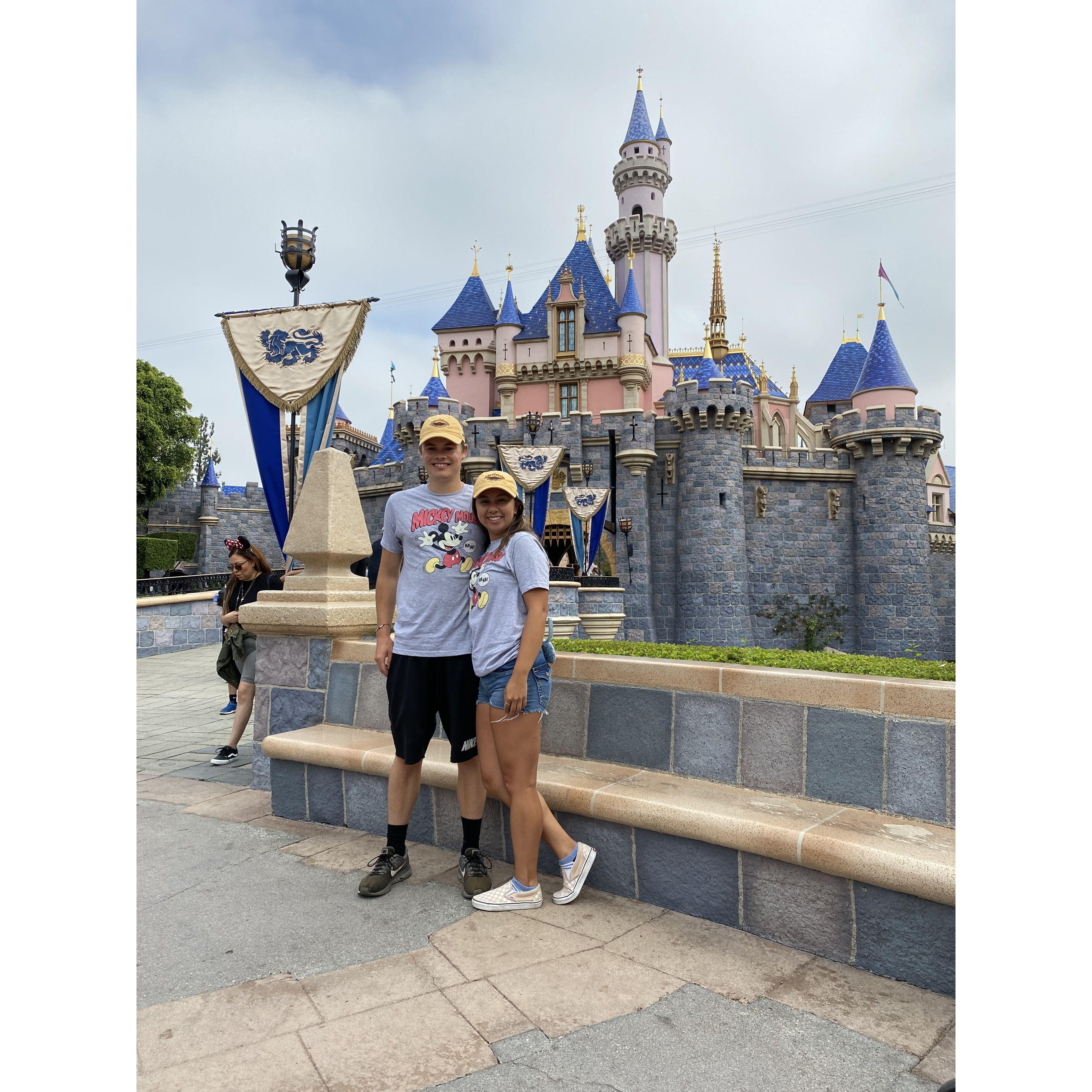 First Disney castle pic together!