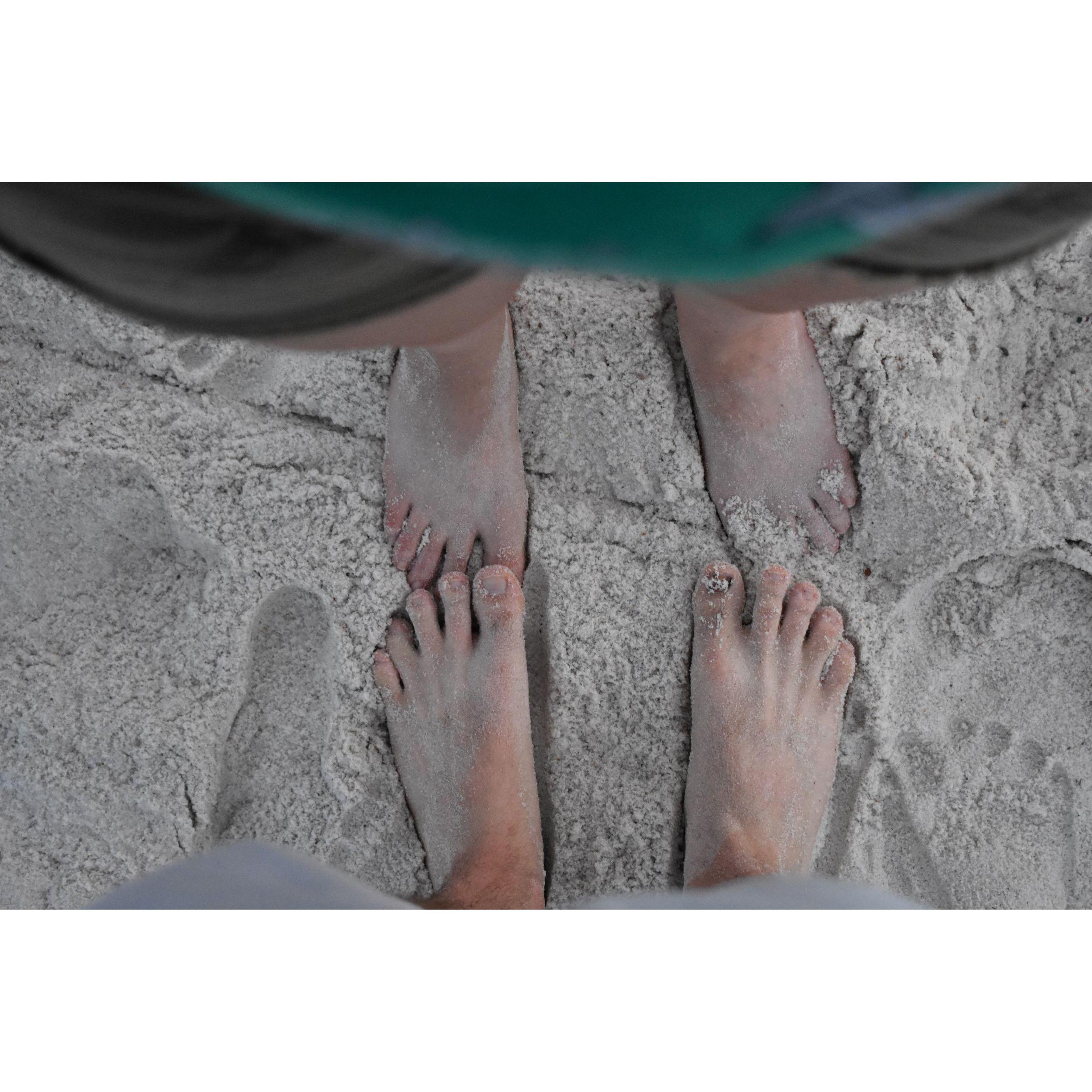Toes in the sand...