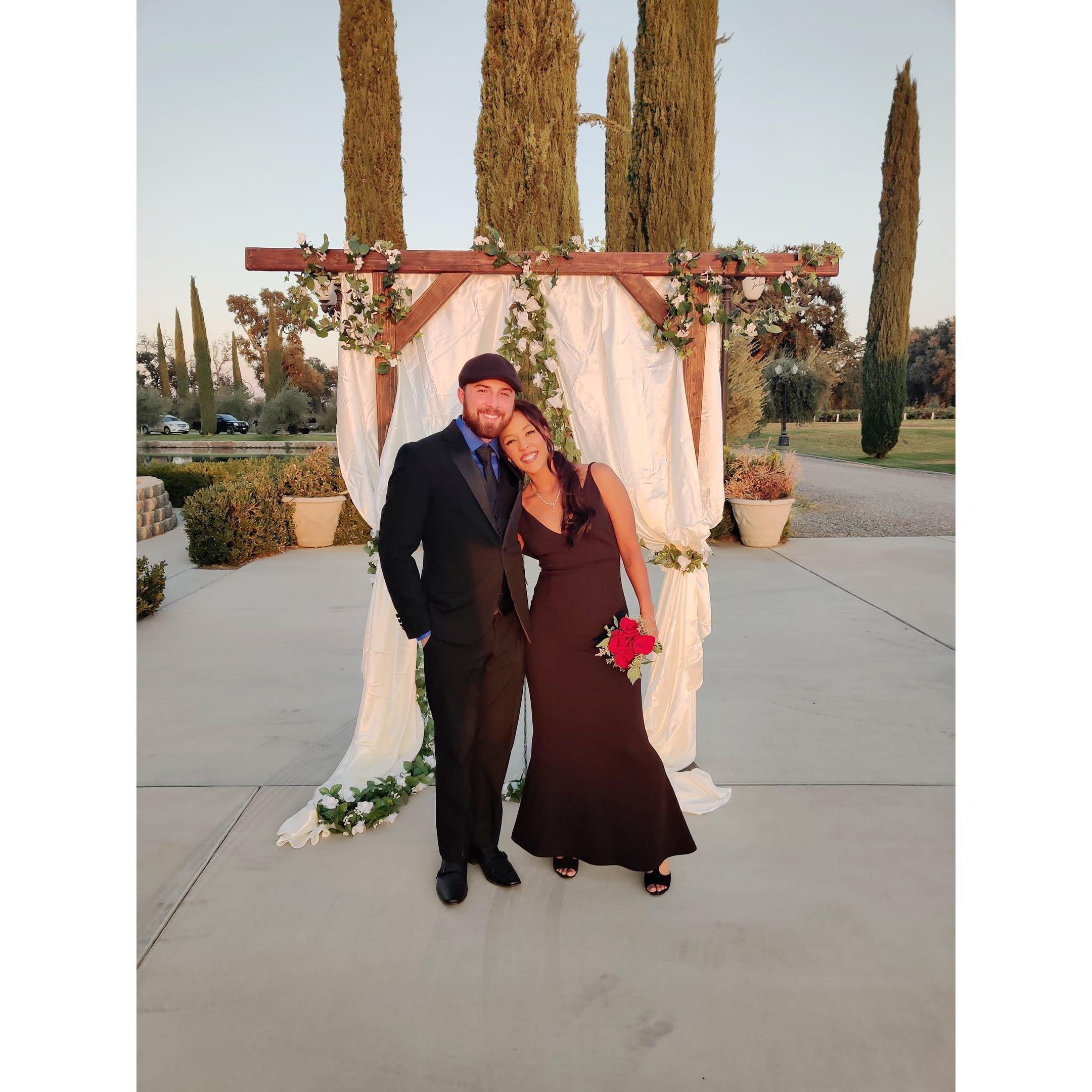 At a wedding in CA for dear friends