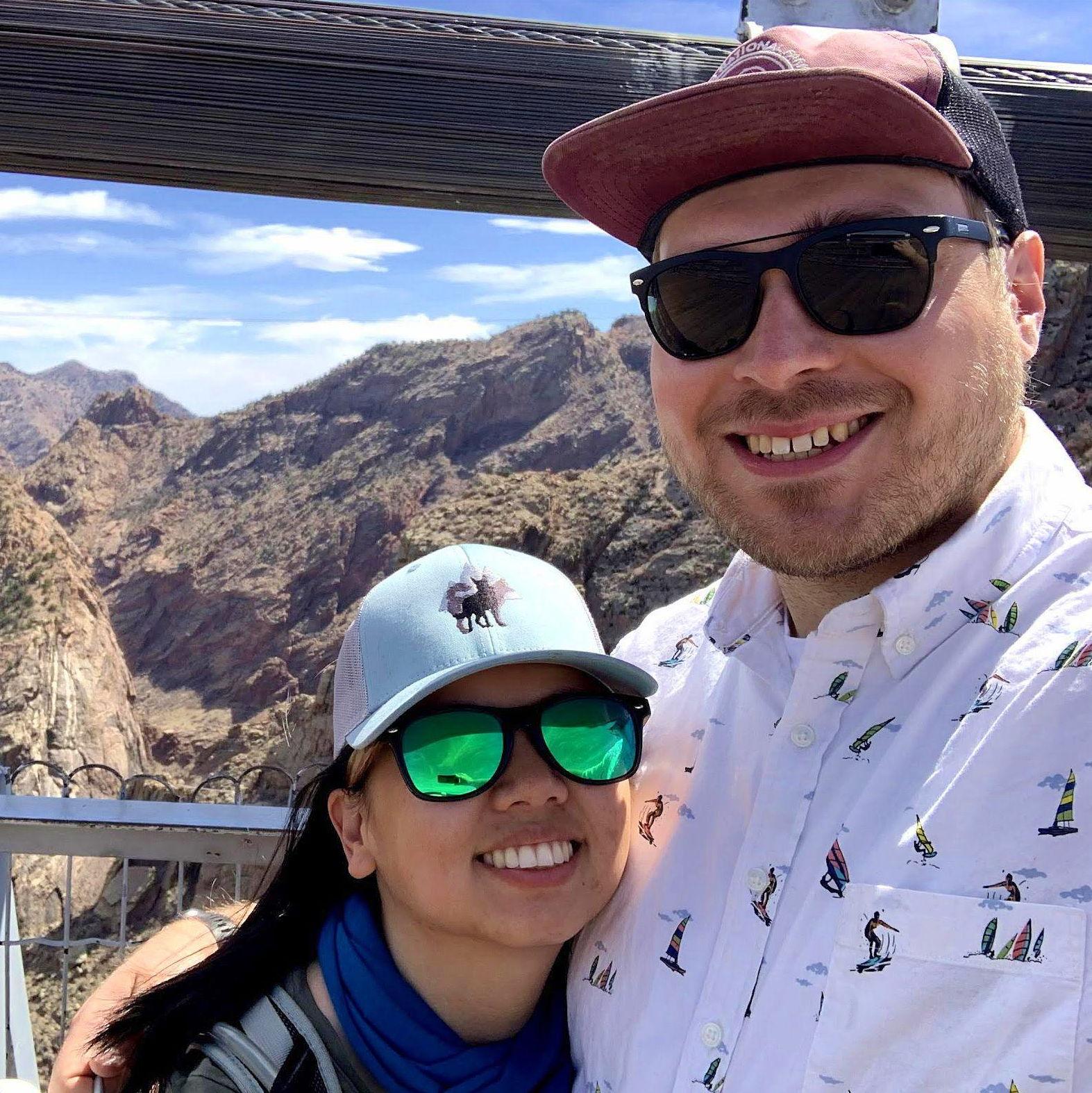 On the Royal Gorge Bridge. Canon City, Colorado- April 2021