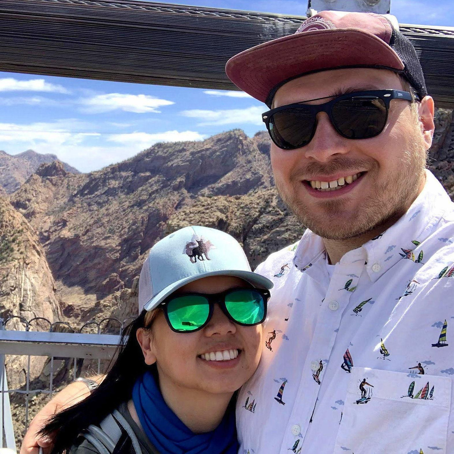 On the Royal Gorge Bridge. Canon City, Colorado- April 2021