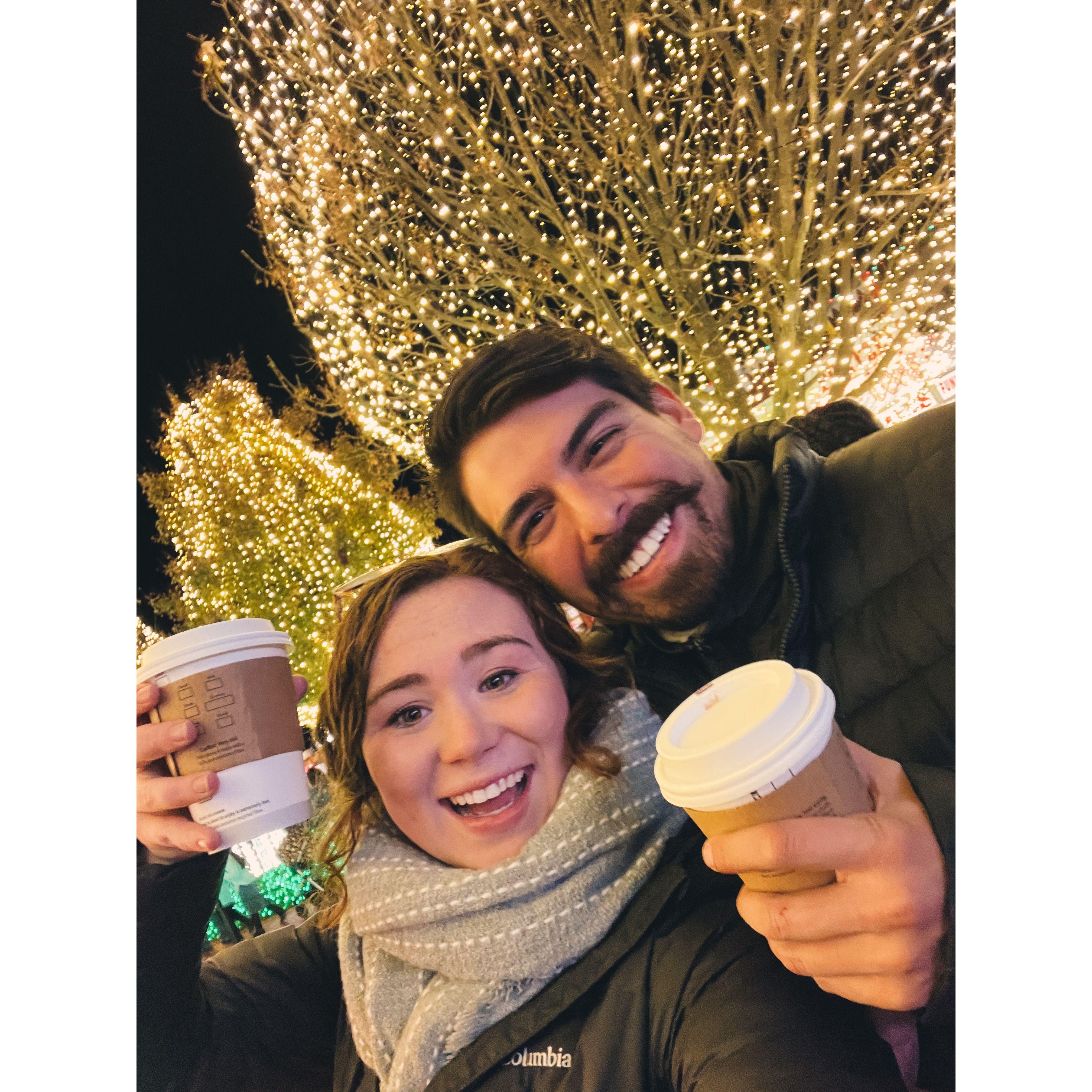 Downtown Bentonville Christmas tree lighting ceremony!