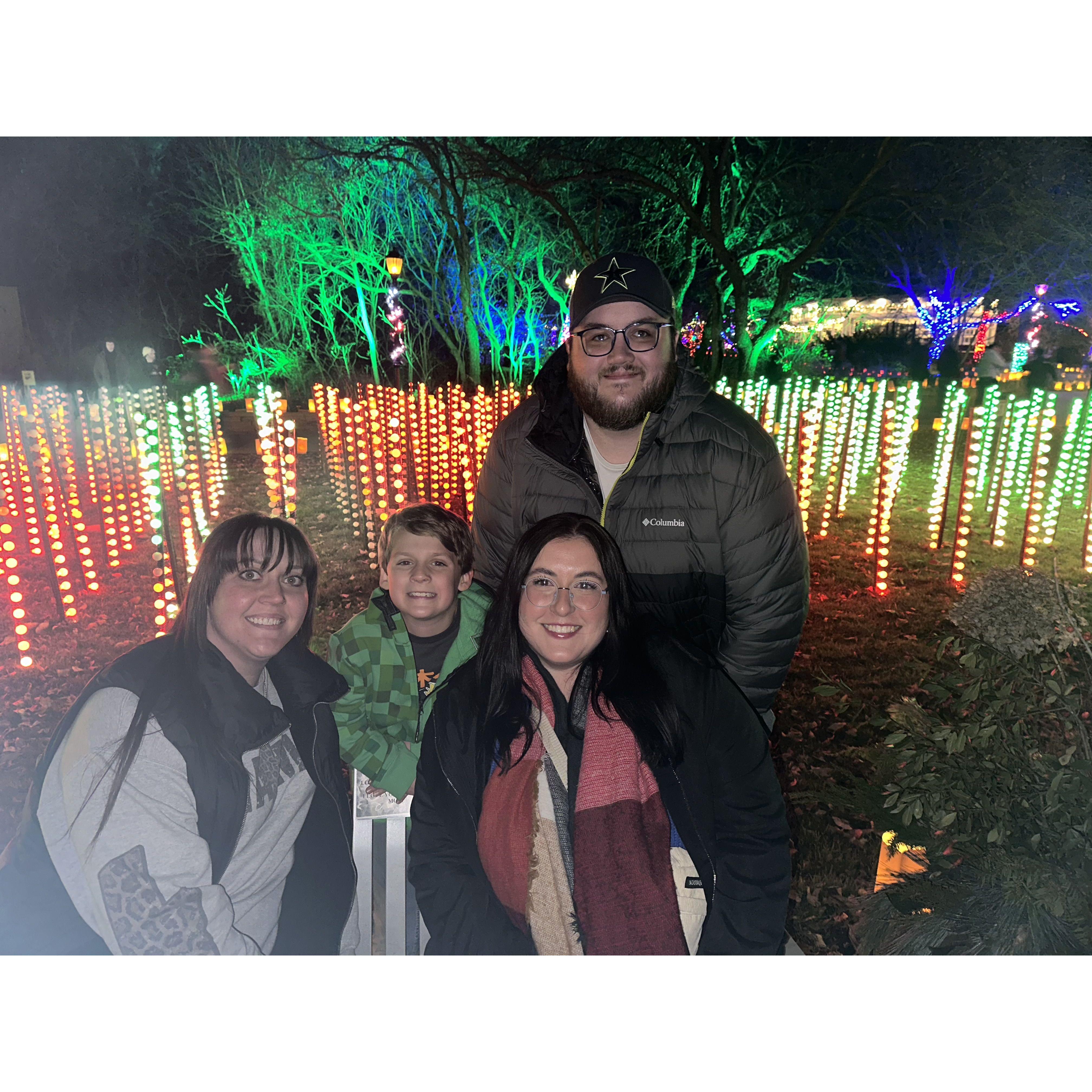 The Illuminations at Botanica with the Daughhetee's.