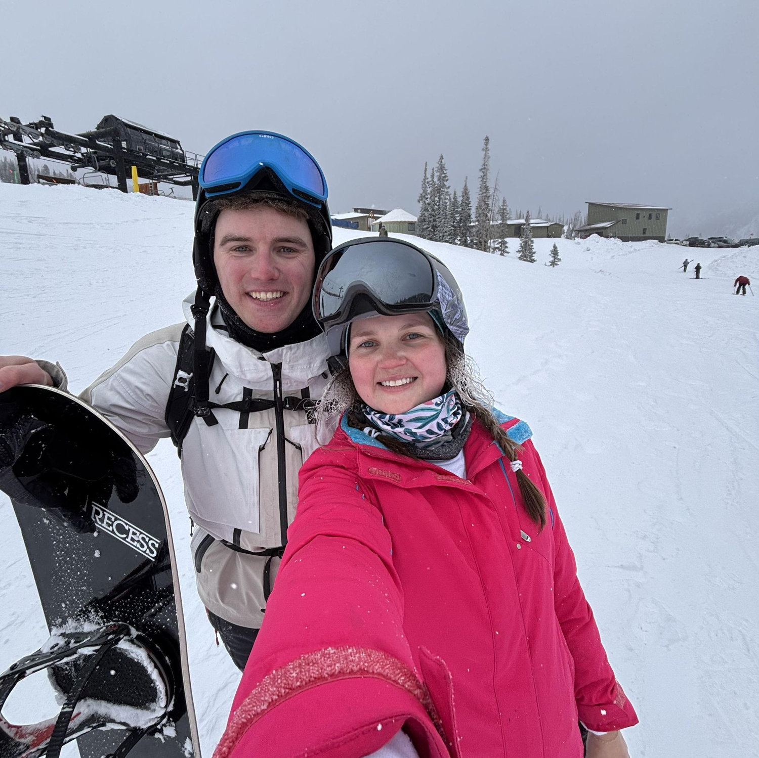 Skiing and snowboarding at Monarch Mountain, CO
