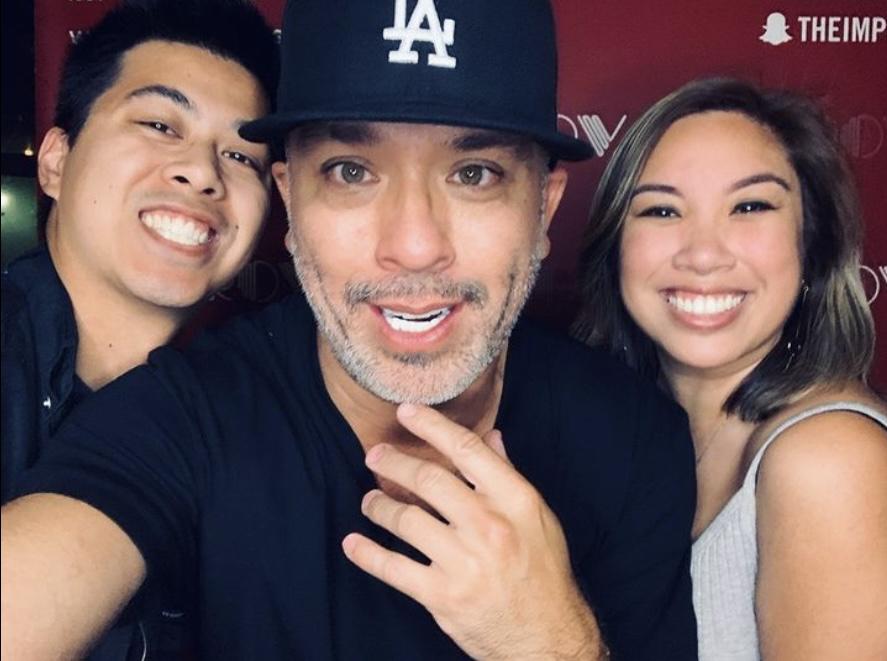 Photobombed by a local comedian