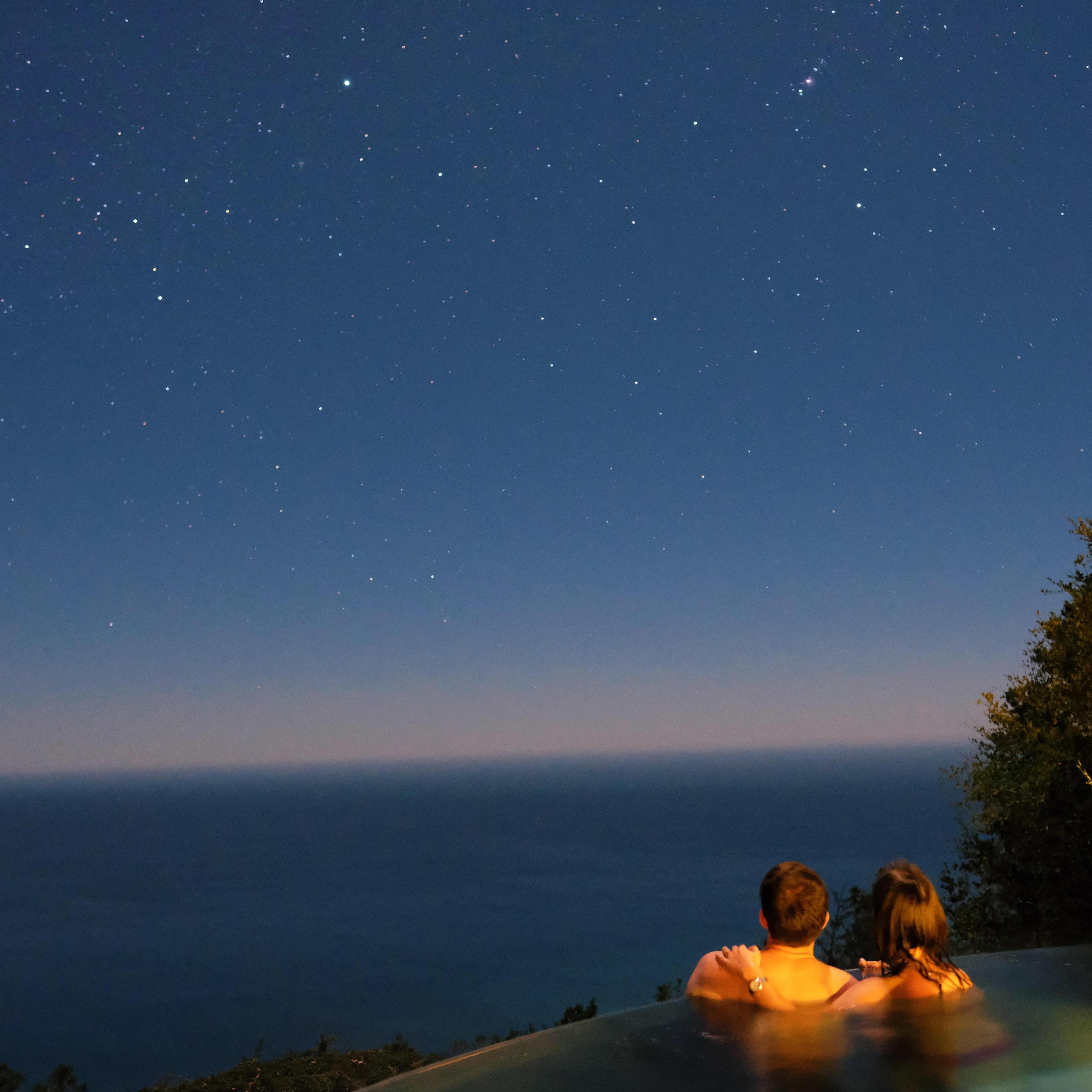 Hot tub the night we got engaged