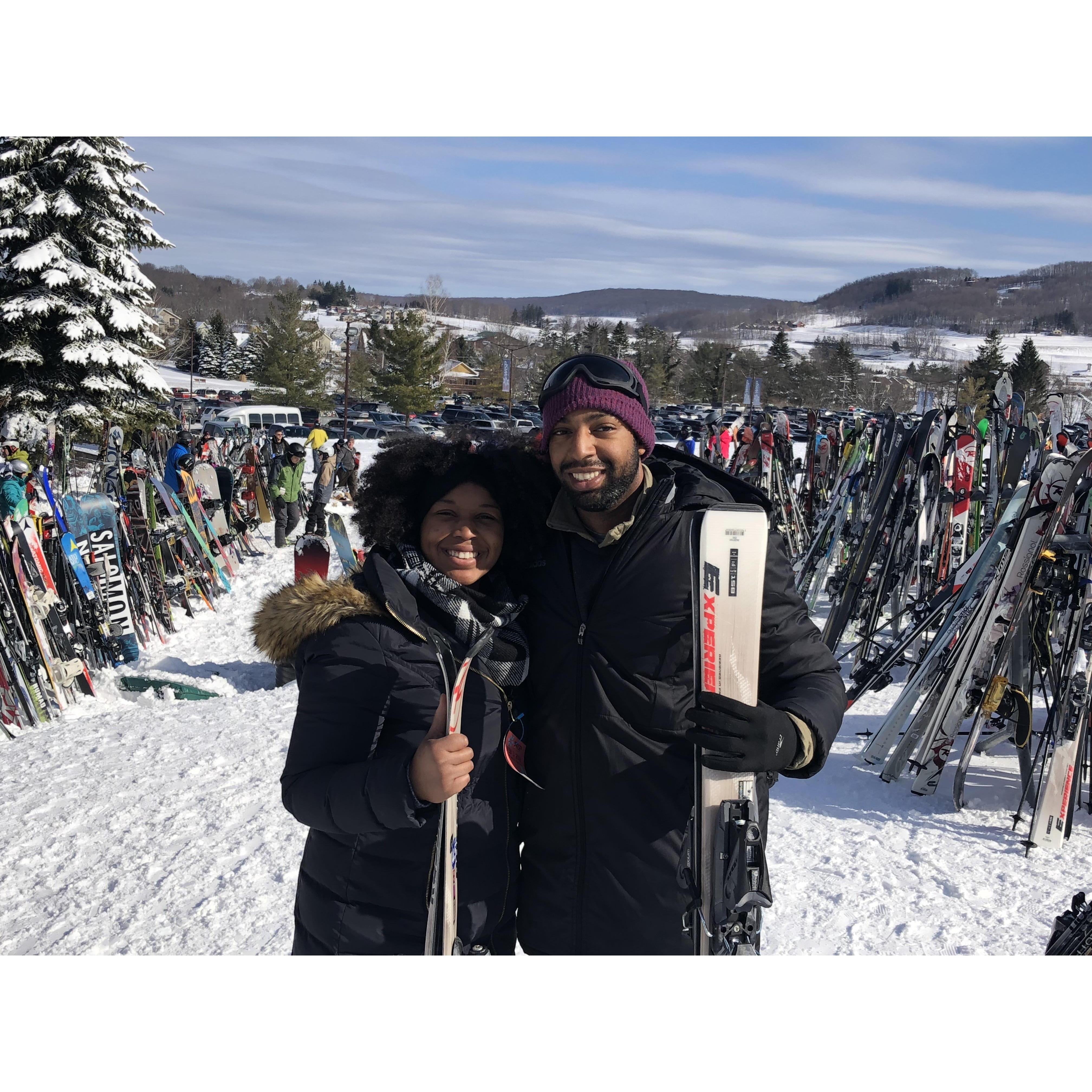 Erin's First Ski-Maryland
