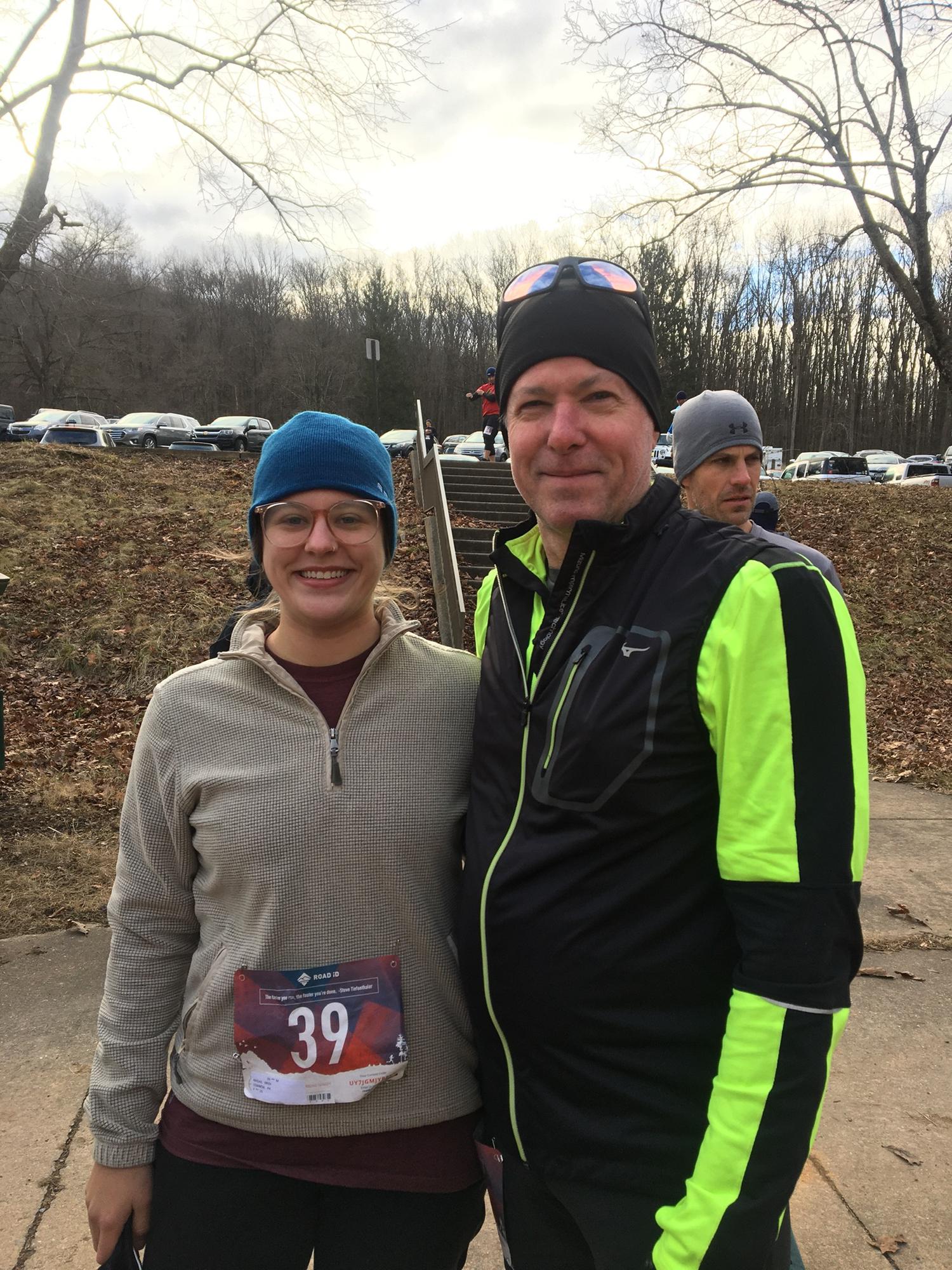 15K at French Creek w Abi’s dad