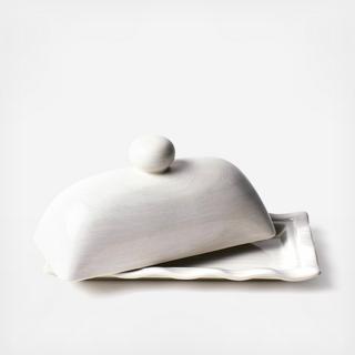 Ruffle Domed Butter Dish