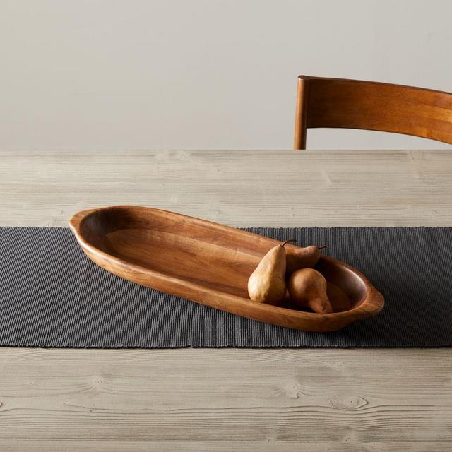 Hudson Dough Bowl Long Small, Acacia