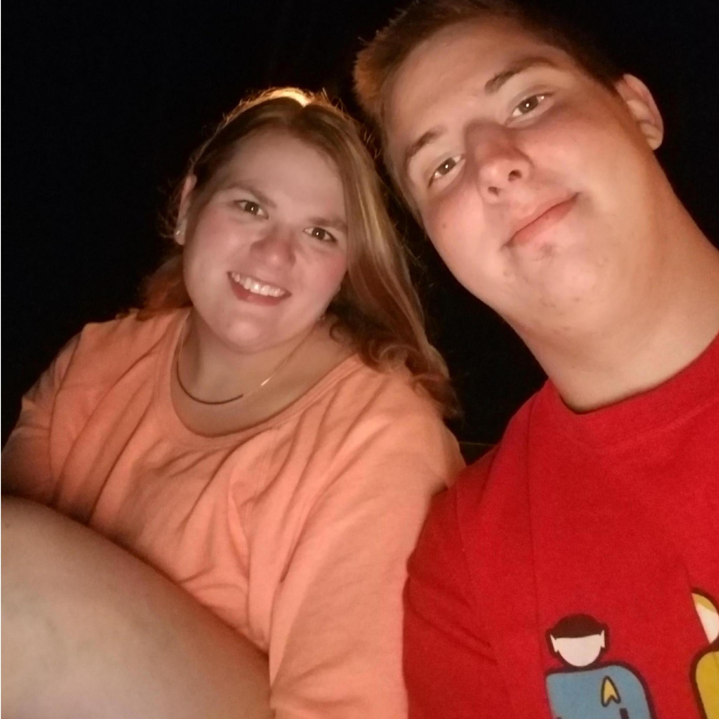 Our very first picture together. No, we weren't dating...yet.