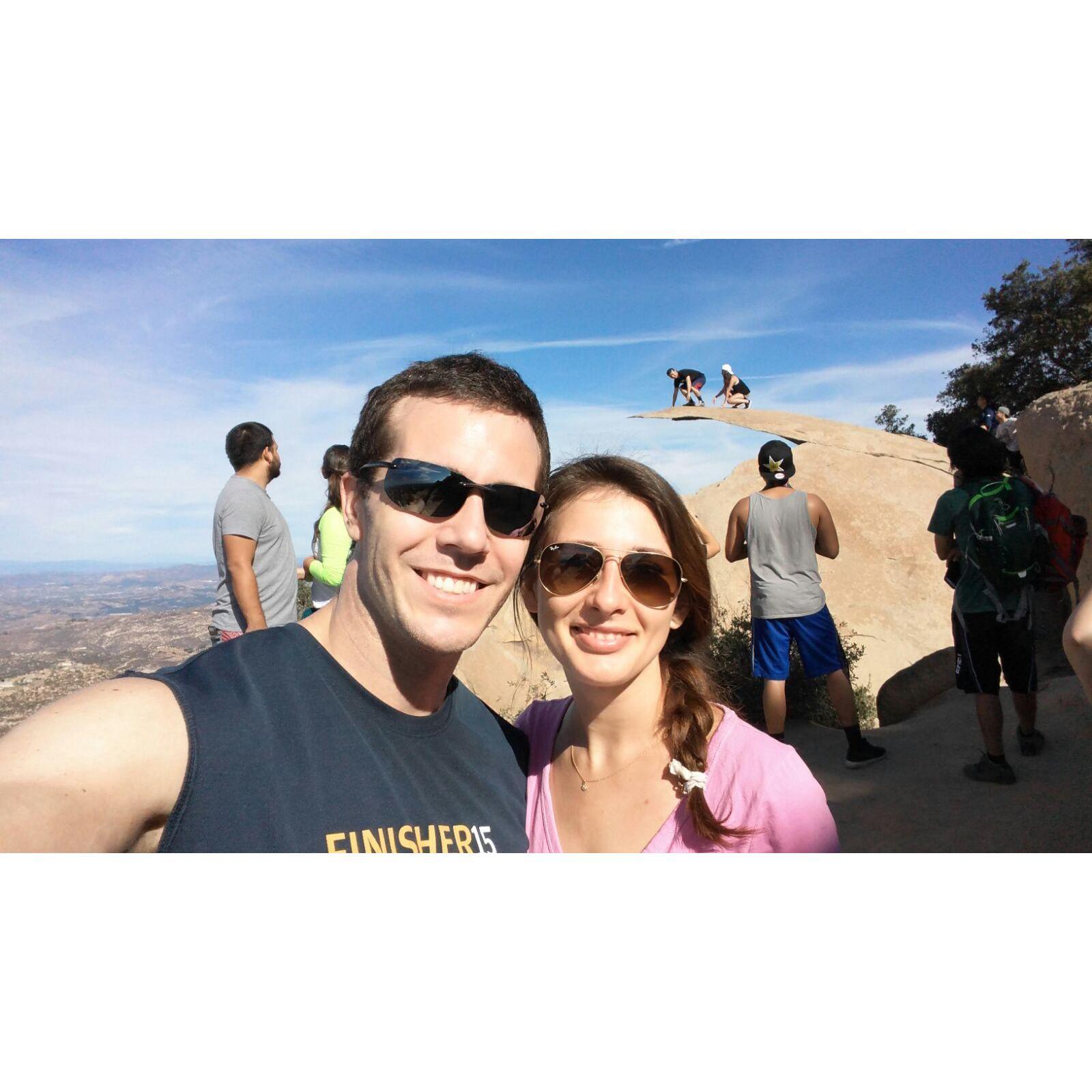 First Potato Chip Rock hike in San Diego!