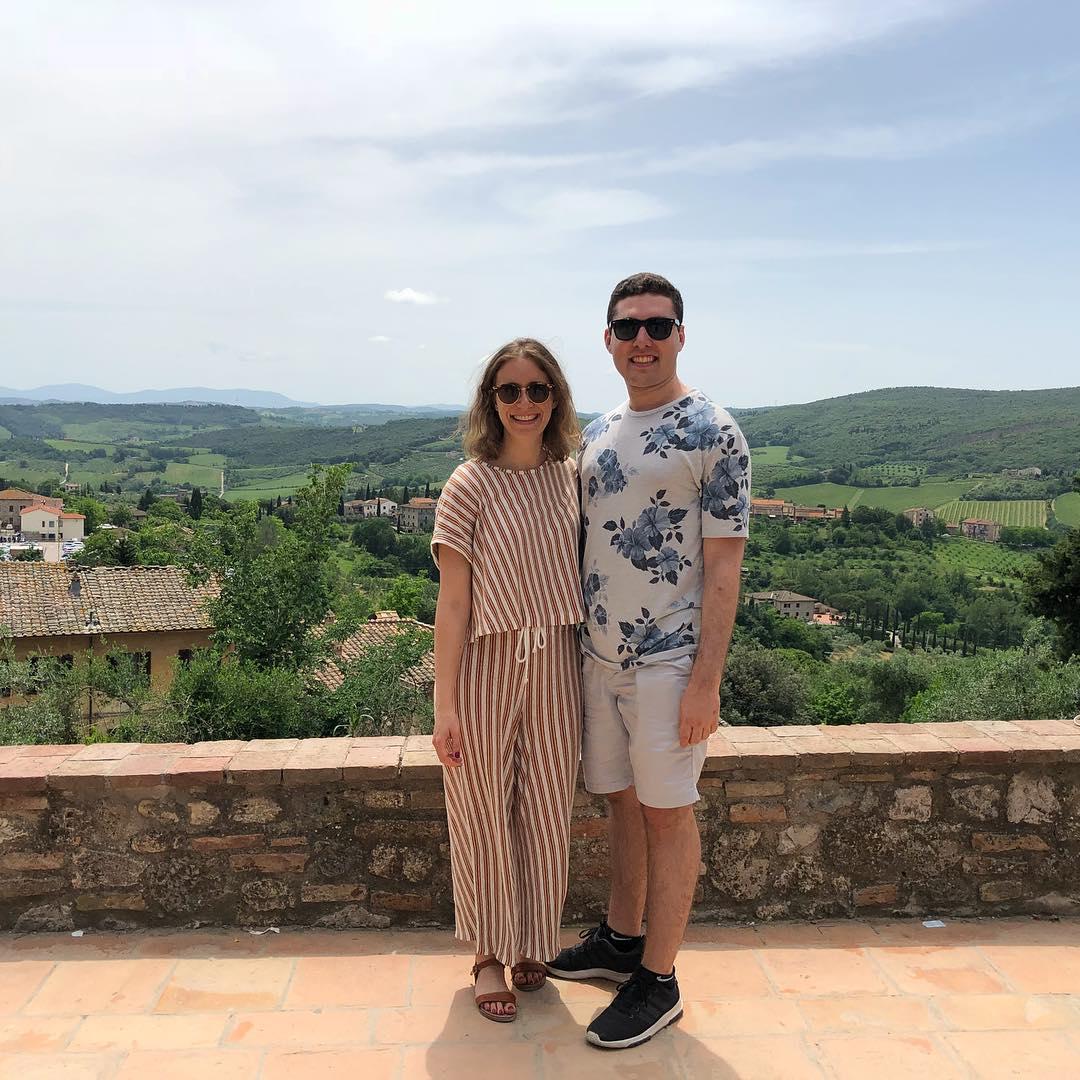 We stayed on a farm/vineyard in Tuscany!