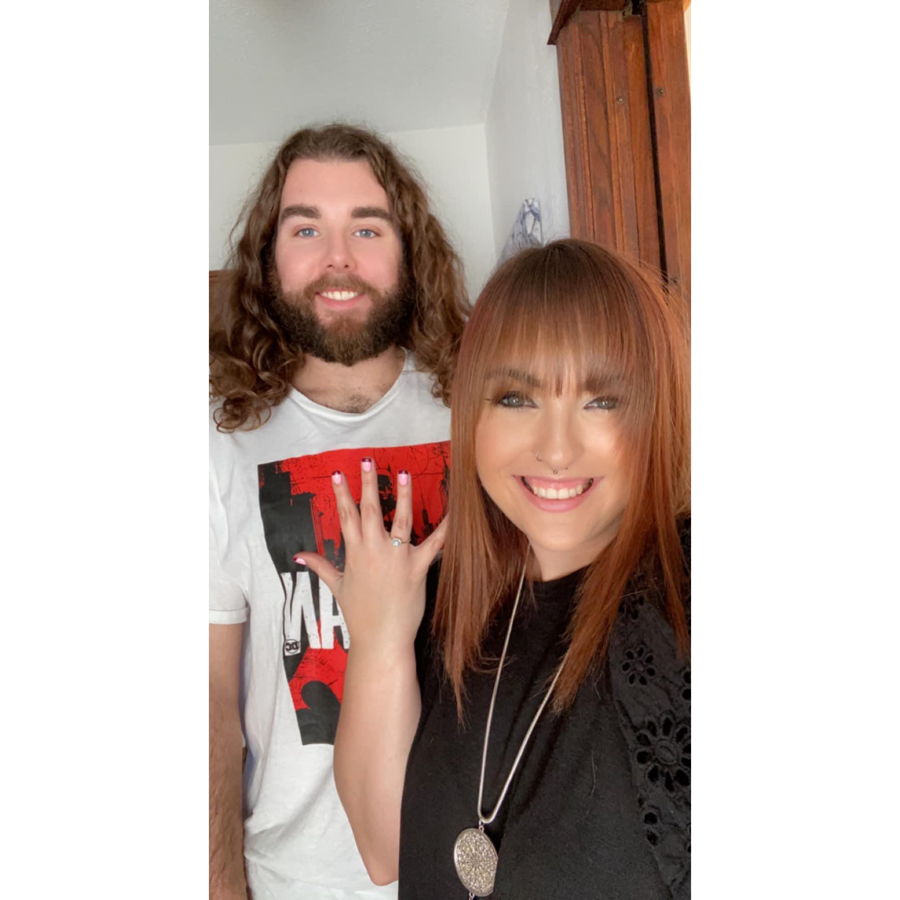 Our first day as an engaged couple!