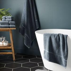 Home: 4pk Spa Plush Washcloth Set Slate Blue - Threshold