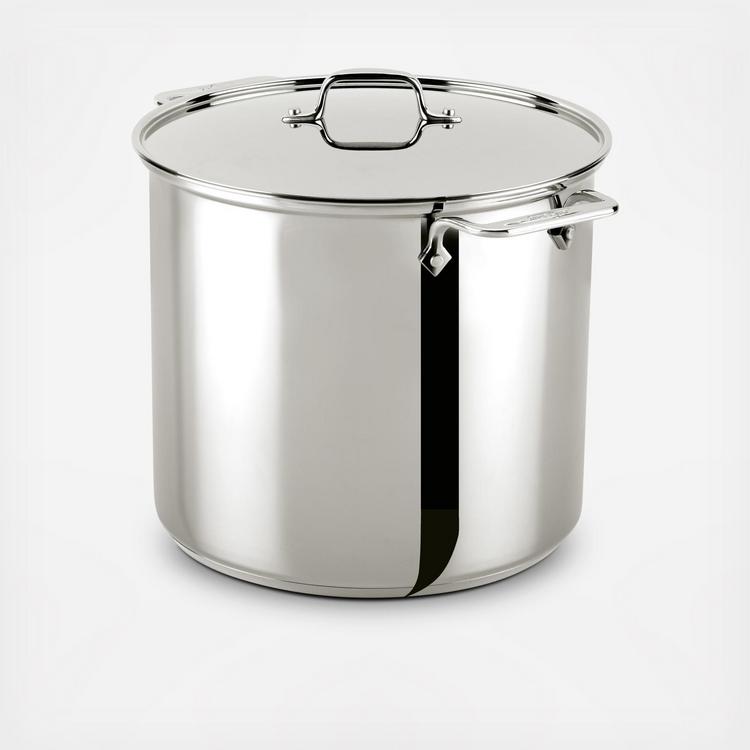 All-Clad D5 Polished Stainless Steel 8 Qt Stock Pot & Lid stockpot Nonstick