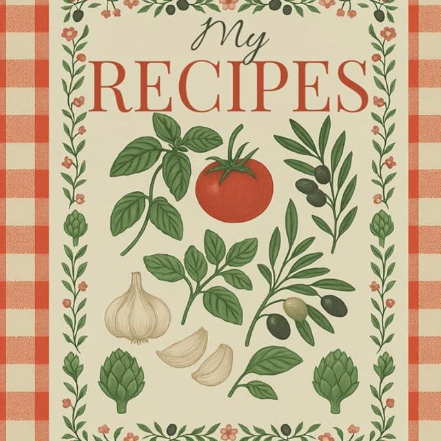 My Recipes: Blank Recipe Book to Write In your own Recipes | Empty Cookbook Journal | Lovely gift | 7"x10" | 100 pages