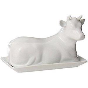 Ceramic Cow Butter Dish