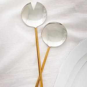 The Samson Stainless Steel 2-Piece Serving Set