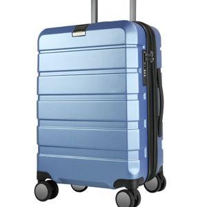 KROSER Hardside Expandable Carry On Luggage with Spinner Wheels & Built-in TSA Lock, Durable Suitcase Rolling Luggage with USB Port, Carry-On 20-Inch, Light Blue
