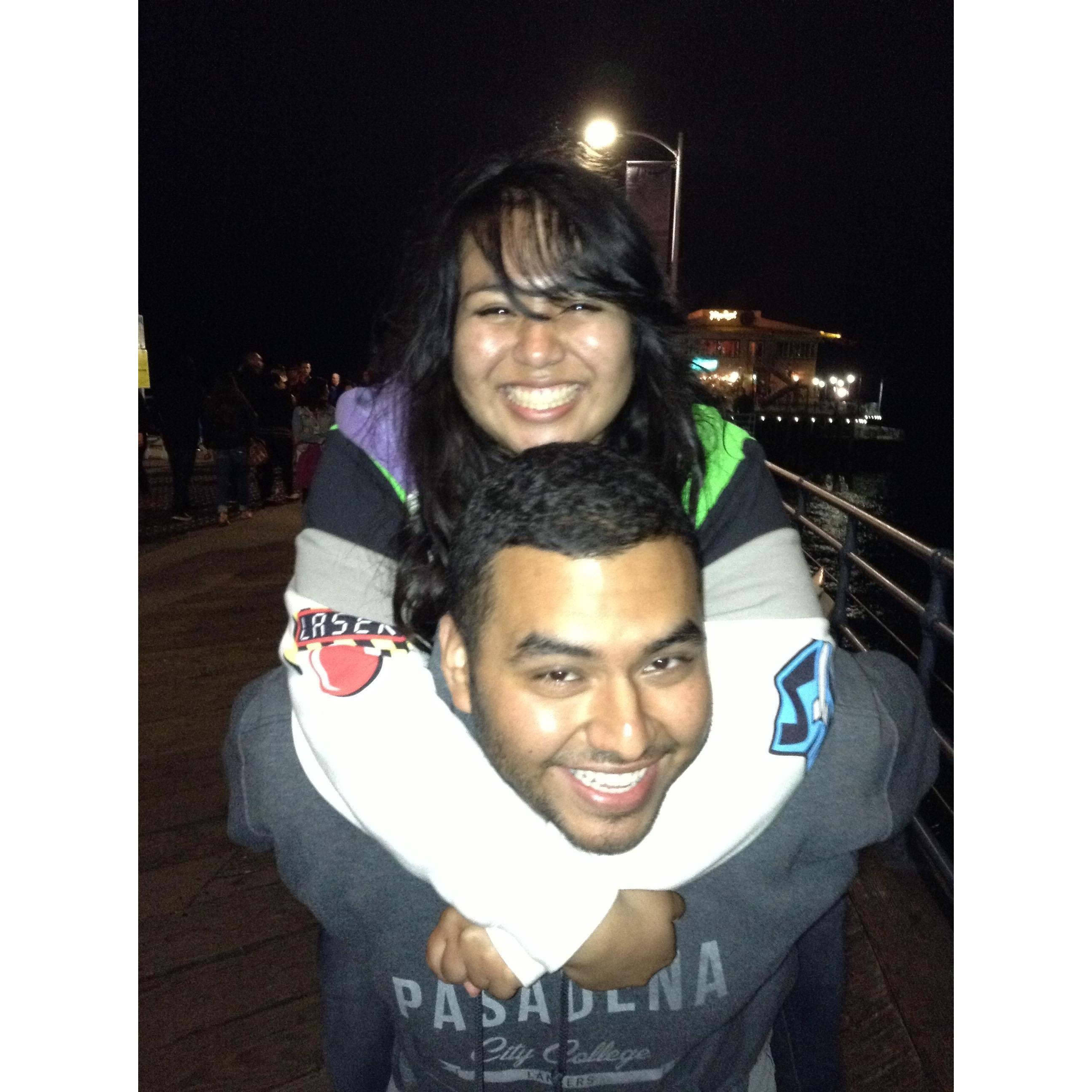 Santa Monica pier and still just friends