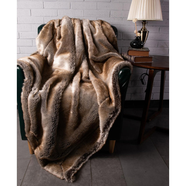 Happycare Textiles Luxury Warm Elegant Cozy Throw, 60" x 50"