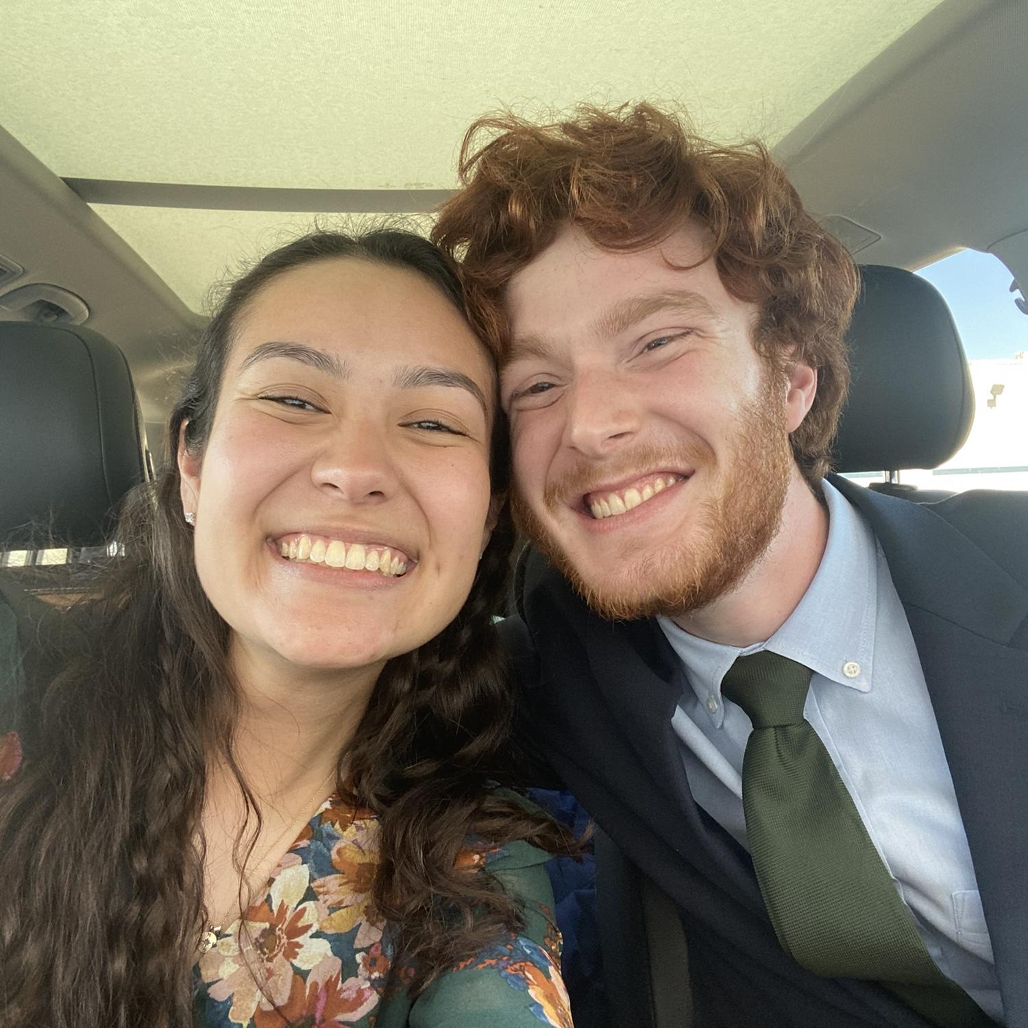 A selfie to celebrate Henry’s Confirmation into the Catholic Church!