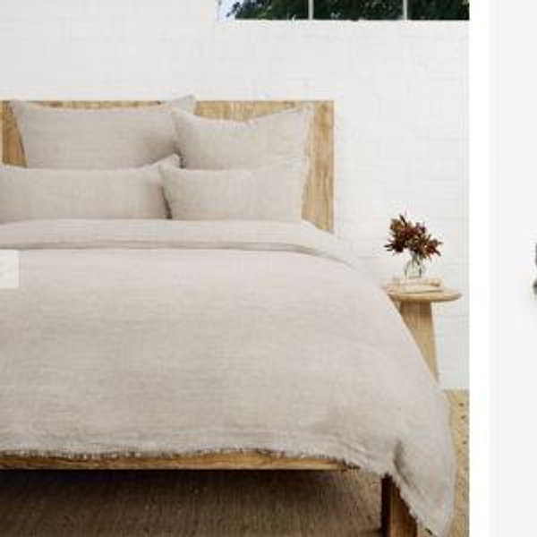 Hunter Linen Duvet Cover by Pom Pom at Home