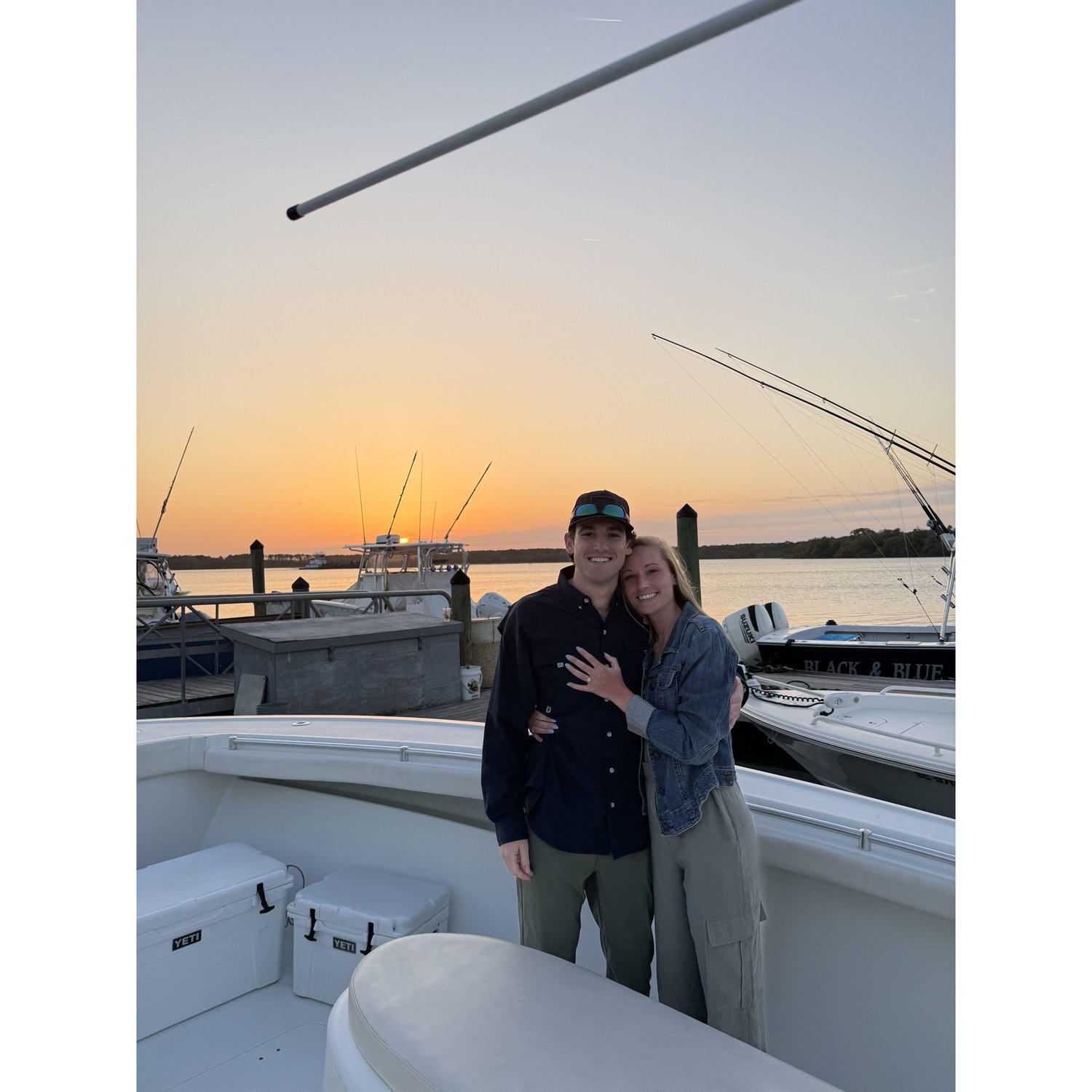 Said YES on the same boat we met on for the first time