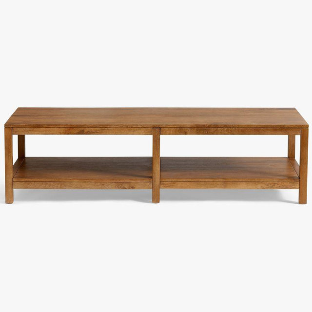 Nicasio Rectangular 60" Coffee Table, Antique Umber