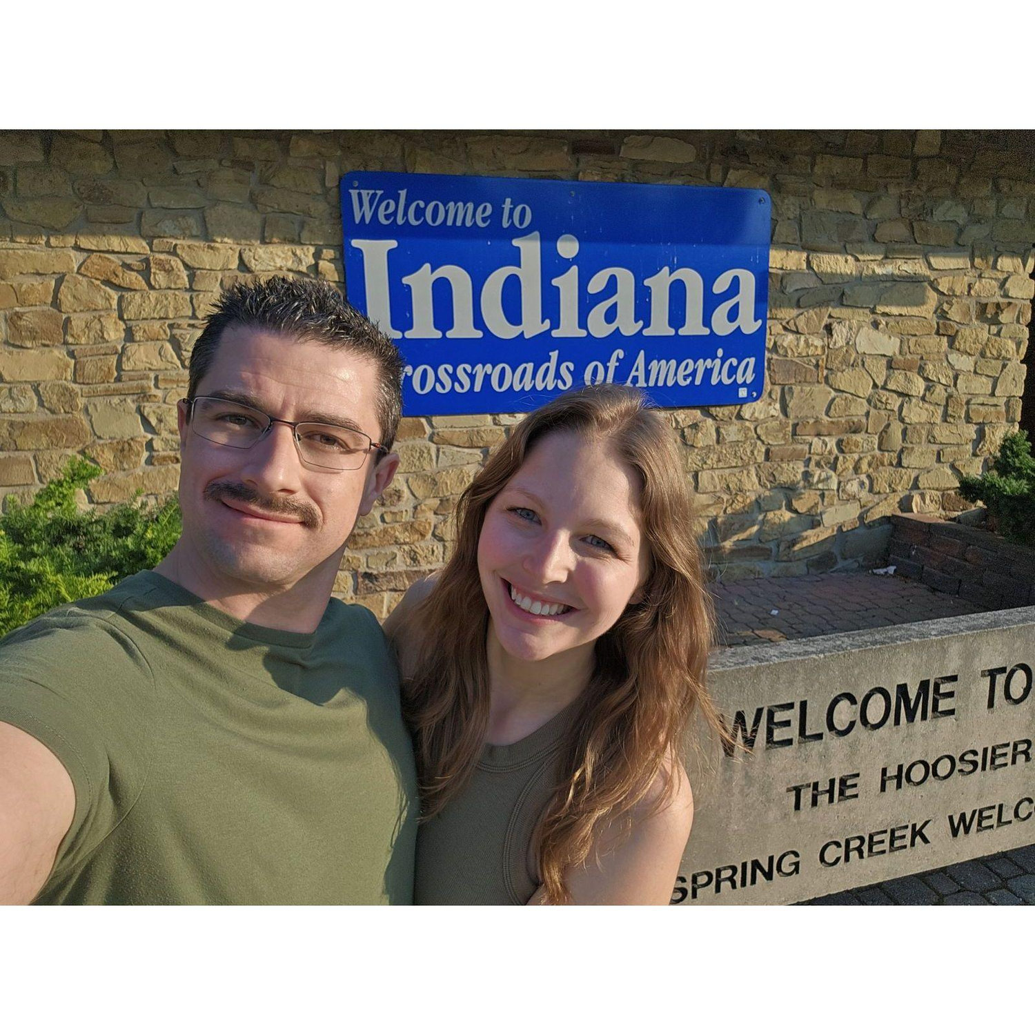 This was during our second road trip together; we traveled from Iowa to Virginia.