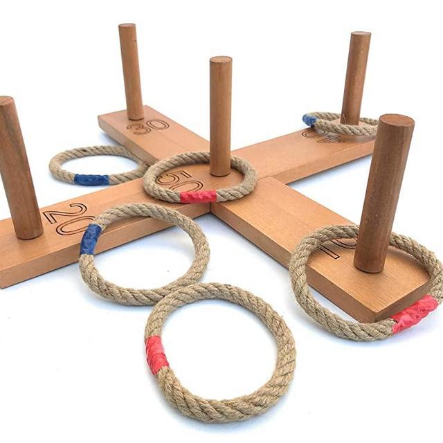 Ring toss game, lawn game, yard game, outdoor game, throwing game, tossing game, camping game, carnival game, outdoor sports, cornhole, fathers day gift