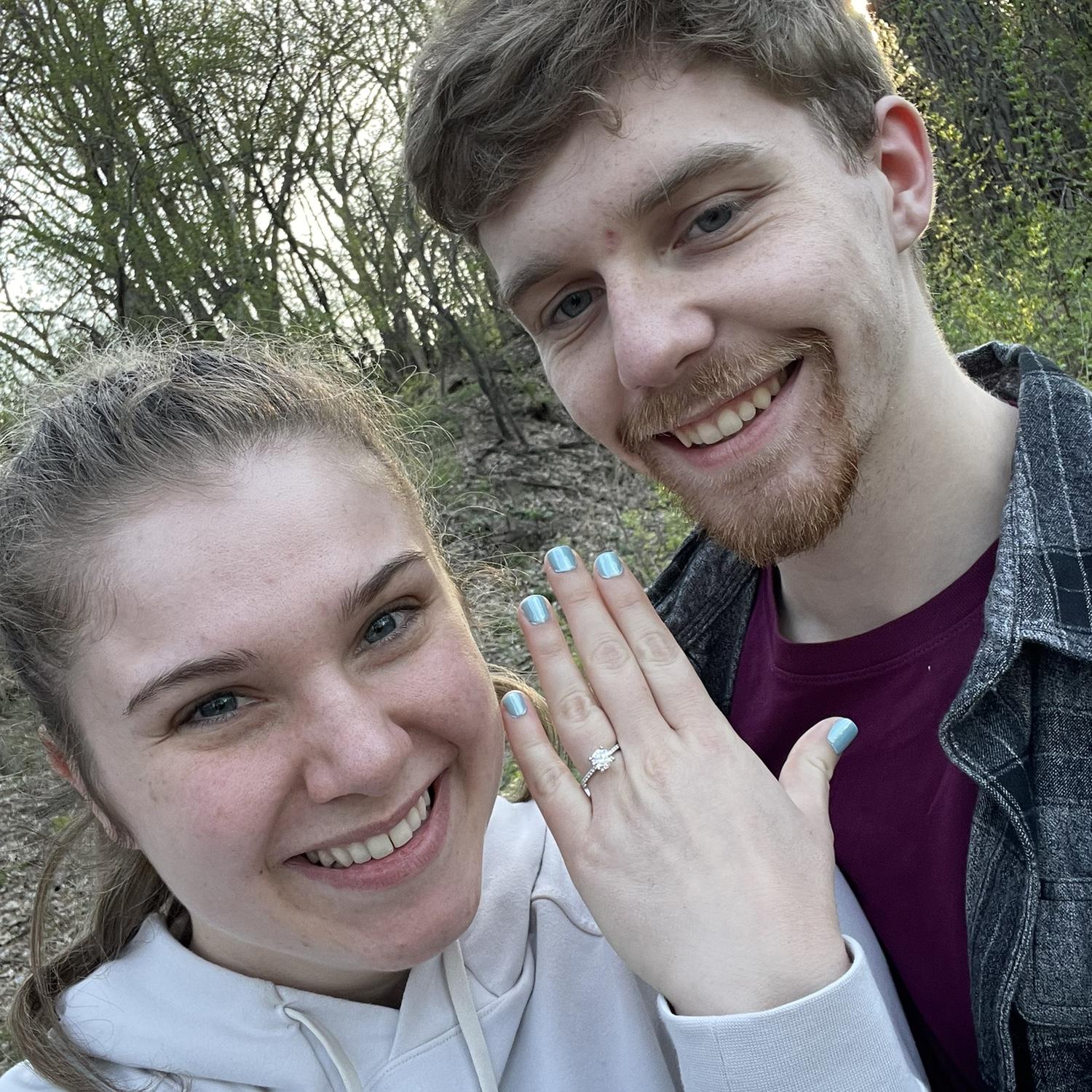 Right after he proposed!