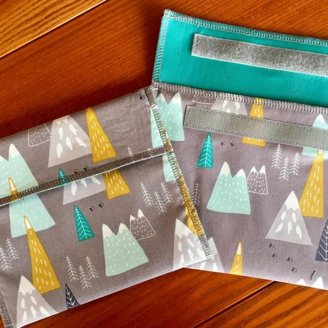 Reusable Sandwich Bags, Snack Bags, Zero Waste, Environmentally Friendly, Lunch Bags Eco Friendly Gifts