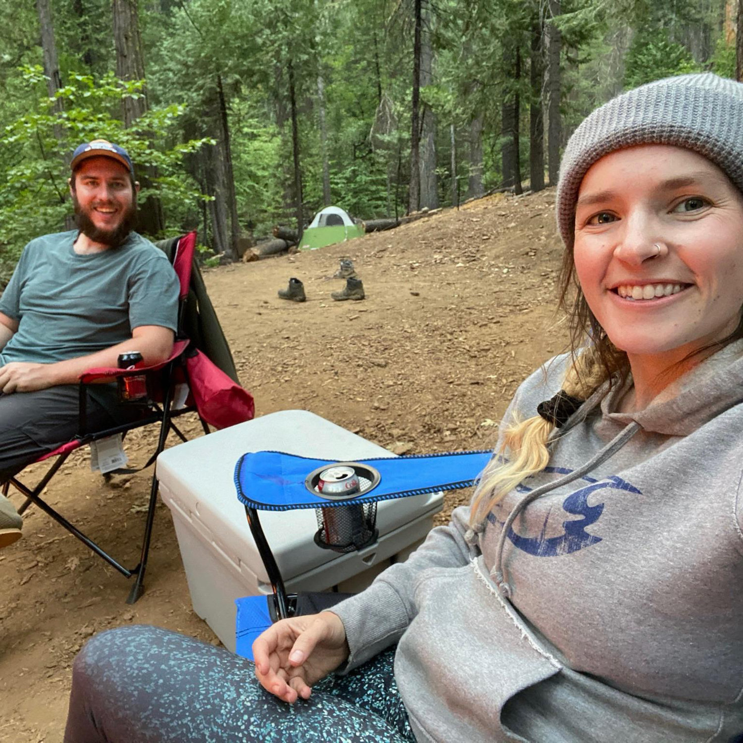 Our campsite in Big Trees!