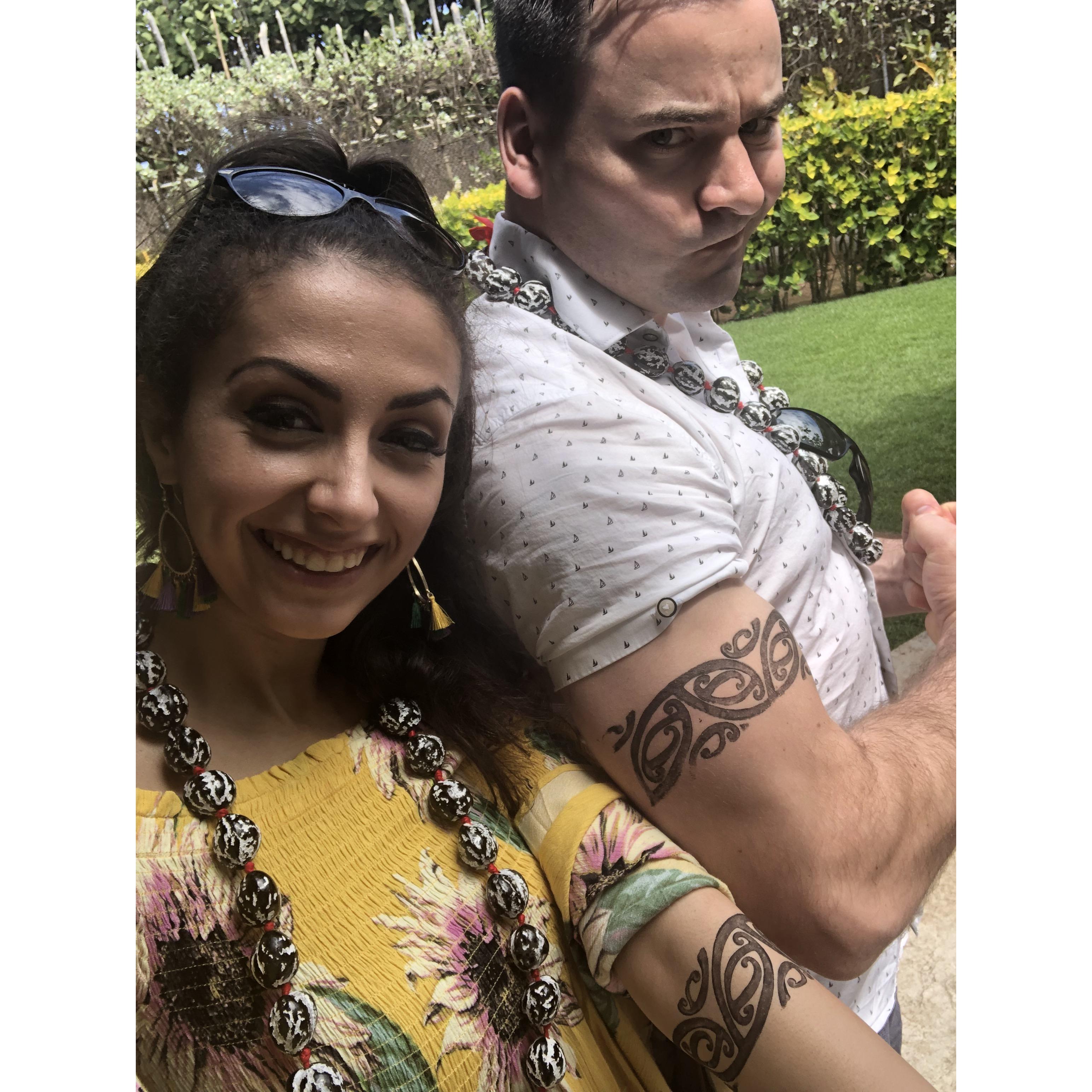 Matching tattoos in Hawaii!