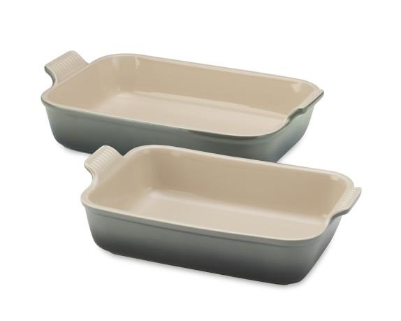 Le Creuset Heritage Stoneware Rectangular Bakers, Set of 2